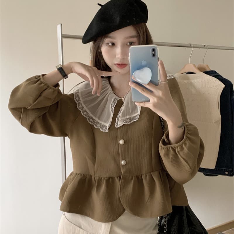 フレンチガーリー フランス風ブラウス