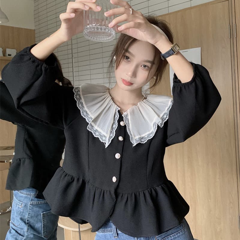 フレンチガーリー フランス風ブラウス