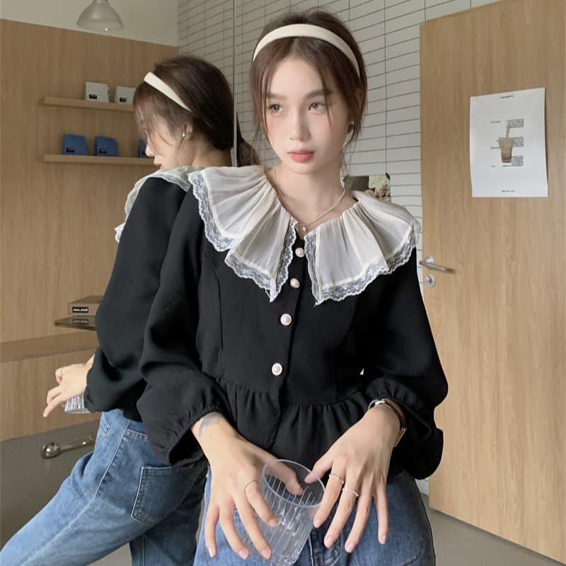 フレンチガーリー フランス風ブラウス