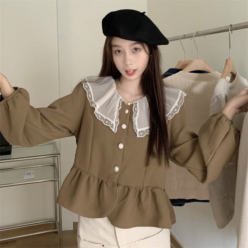 フレンチガーリー フランス風ブラウス