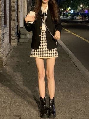 フレンチガーリー バイカラー ブラウス