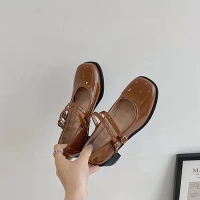 フレンチガーリー フレンチレトロハイヒール靴