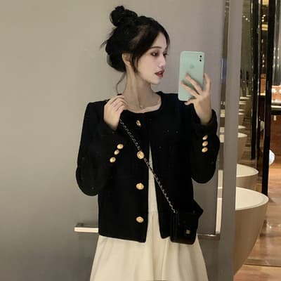 フレンチガーリー ツイードジャケットキャミワンピセット