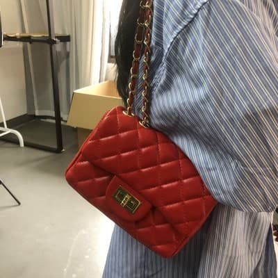 フレンチガーリー キルティングショルダーバッグ