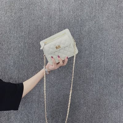 フレンチガーリー キルティングミニチェーンバッグ