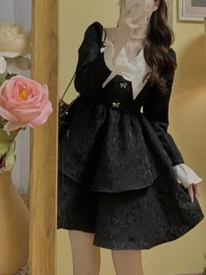 フレンチガーリー シックワンピース