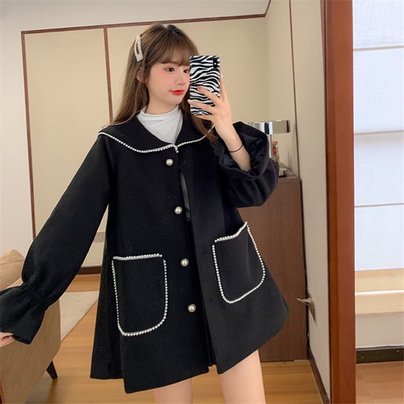 フレンチガーリー 韓国風スキニーコート アウター