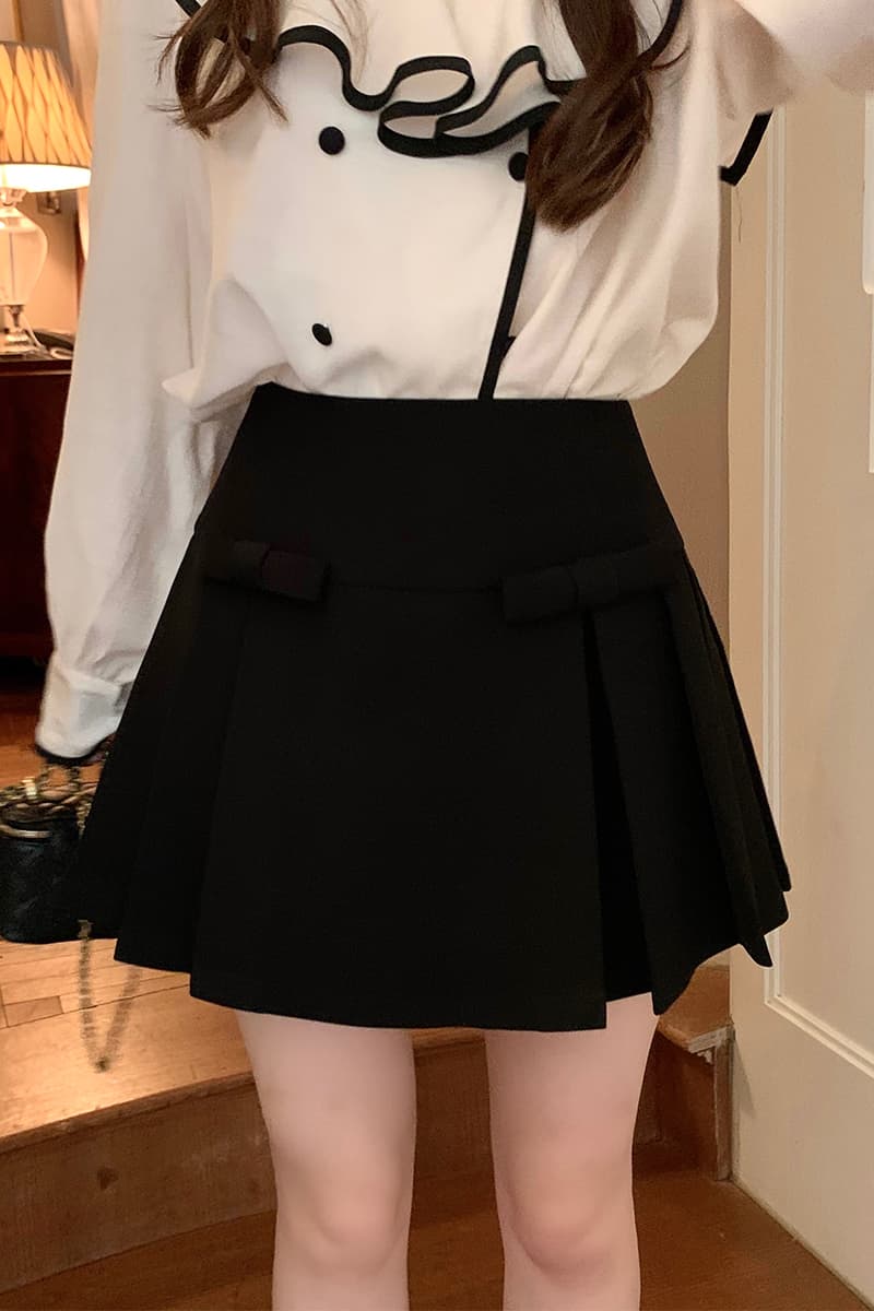 フレンチガーリー 清楚なハイウエストスカート