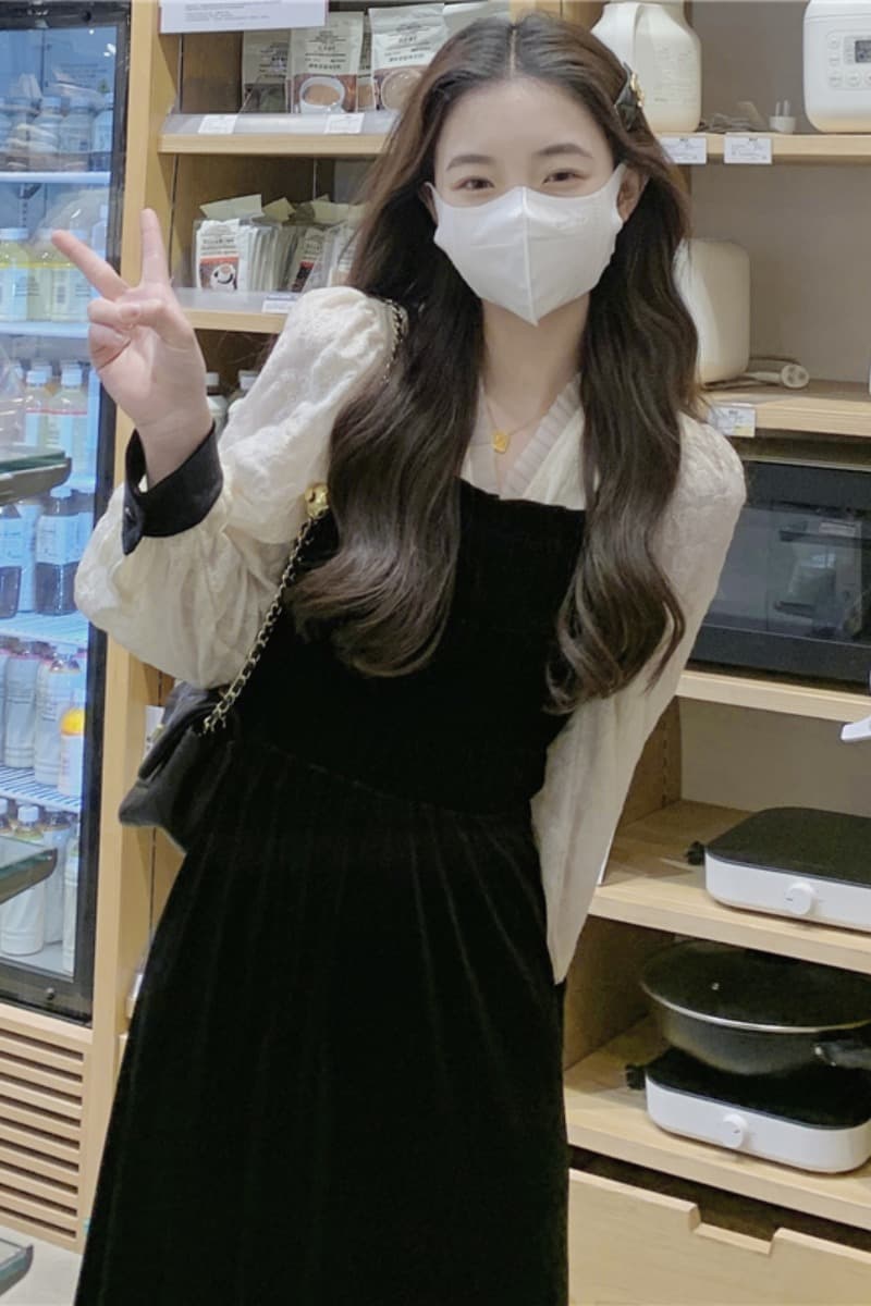 フレンチガーリー 秋のビンテージワンピース