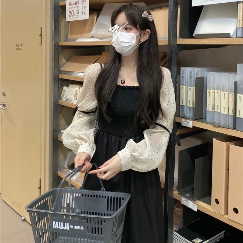フレンチガーリー ハイエンドシースルーワンピース