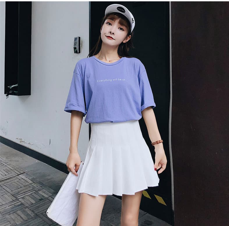 フレンチガーリー プリーツミニスカート ハイウエスト 美脚効果 学生制服風